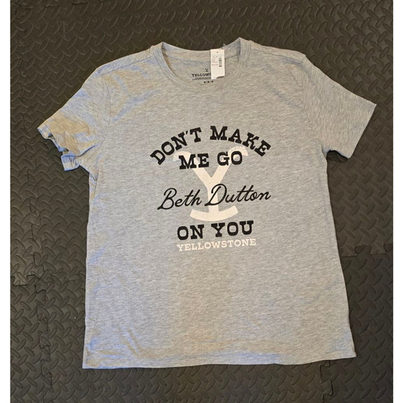 Women's Yellowstone T-shirt Size M Gray - Picture 1 of 3